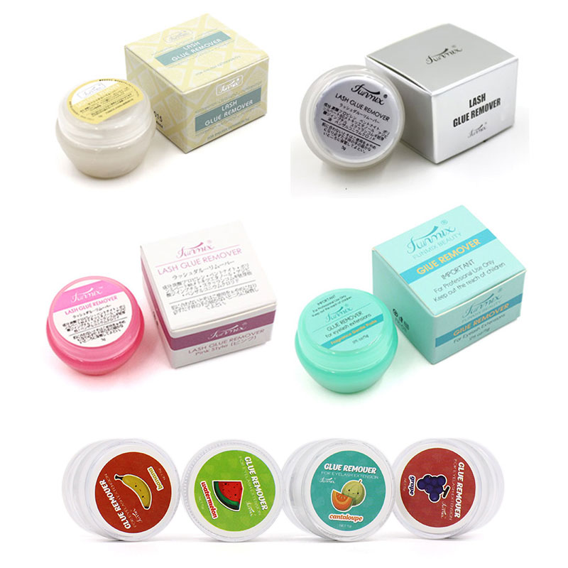 Eyelash Extension Gel Remover - 10 szt. Owoce smak zmywacz do