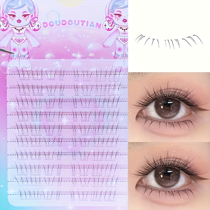Eyelash Extension Natural - Duoduotian Cat Paw Lower Eyelashes Przyjazne