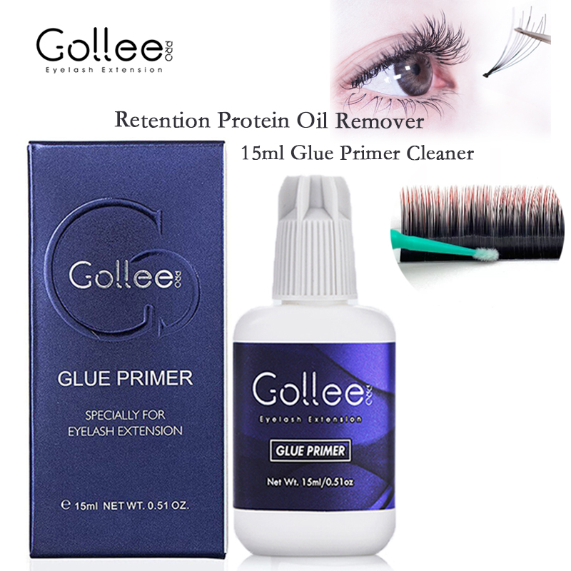 Eyelash Extension Gel Remover - Gollee 15ml Primer do rzęs, środek