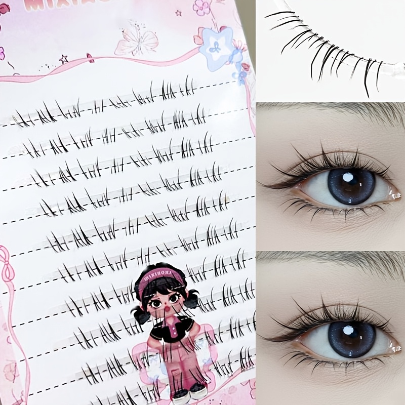 Eyelash Extension Natural - Sztuczne rzęsy Mixiaohe Starry Manga, dolne,