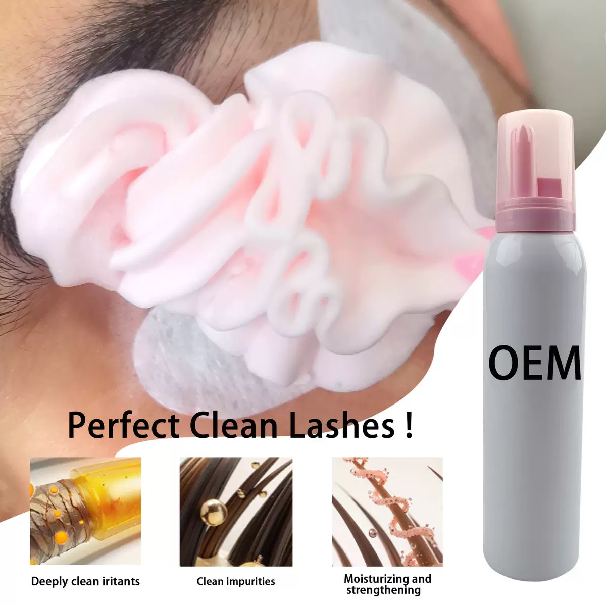 Dostosowany szampon do rzęs z  – Eyelash Extension Gel Remover recenzja i cena
