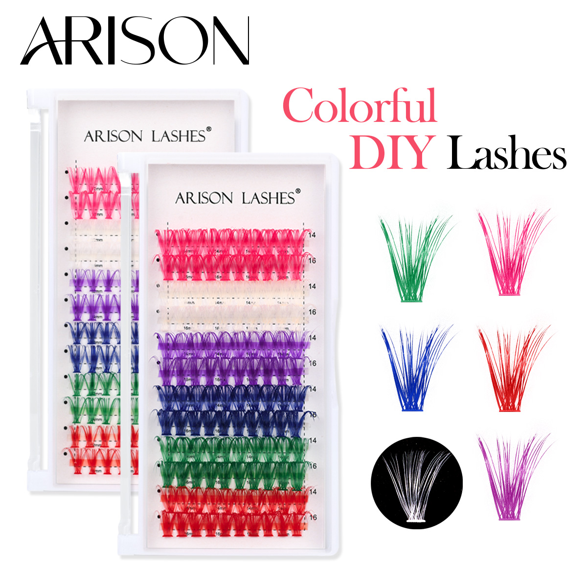 ARISON 12 rzędów mieszane kolo – Funny Eyelash Extension recenzja i cena