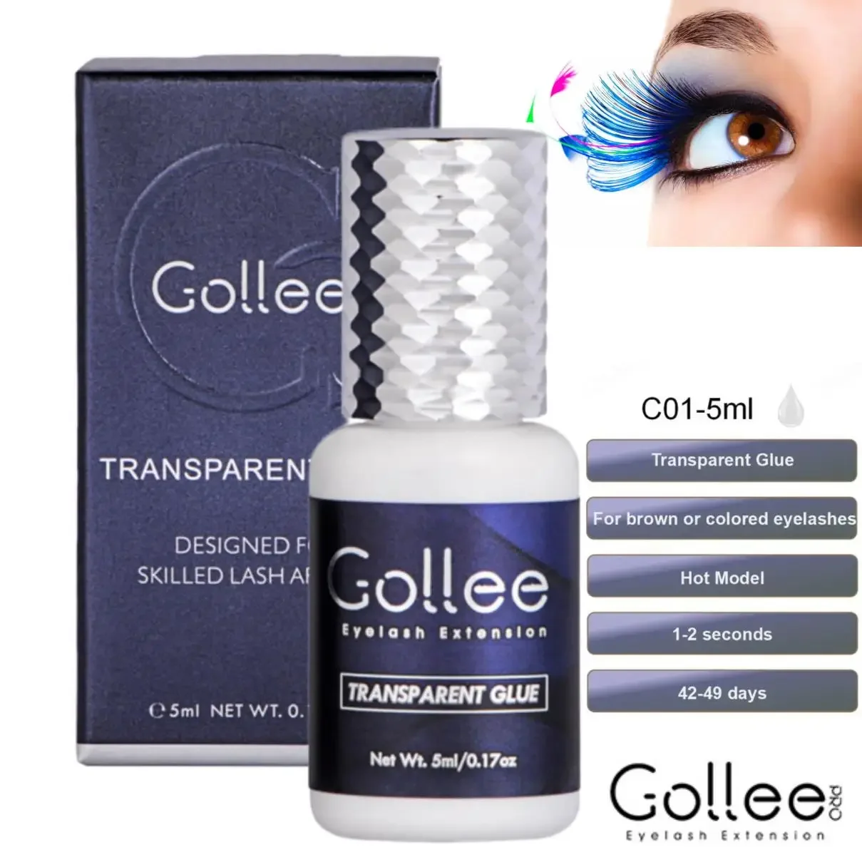 Gollee Przezroczysty Klej do P – Eyelash Extension Gel Remover recenzja i cena