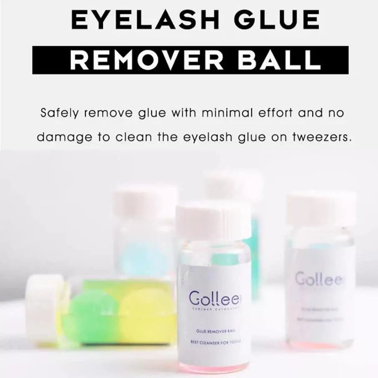 Pęsety do rzęs, płyn do czyszc – Eyelash Extension Gel Remover recenzja i cena