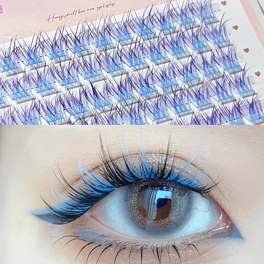 Mixiaohe Kolorowe Rzęsy 60 Kęp – Eyelash Extension Natural recenzja i cena